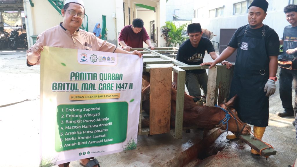 SIP Baitul Maal Sembelih 7 Sapi dan 19 Kambing pada Iduladha 1447 H
